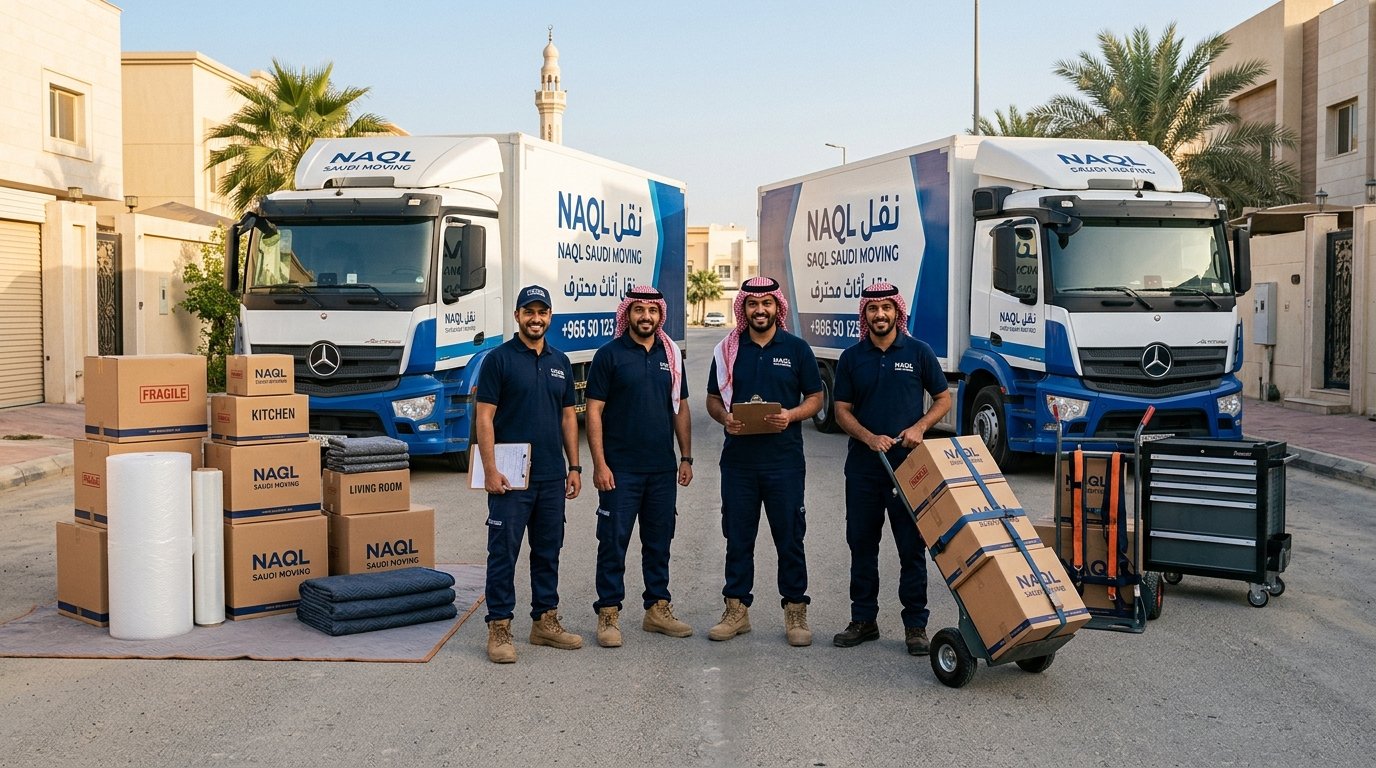 فريق دار الهنا الفني المتخصص لنقل العفش والتغليف بالمنطقة الشرقية